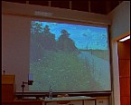 Bild: Prsentation des Videos ''Living Village'' im HS 380 der Universitt Salzburg