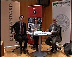 Bild: Fderl-Schmid, Rdiger Safranski und Michael Kerbler bei der vierten Salzburger Vorlesung