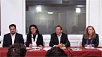 Marion Linhardt, Carl Philip von Maldeghem, Sabine Coelsch-Foisner und Christoph Wieschke Bild: Marion Linhardt, Carl Philip von Maldeghem, Sabine Coelsch-Foisner und Christoph Wieschke